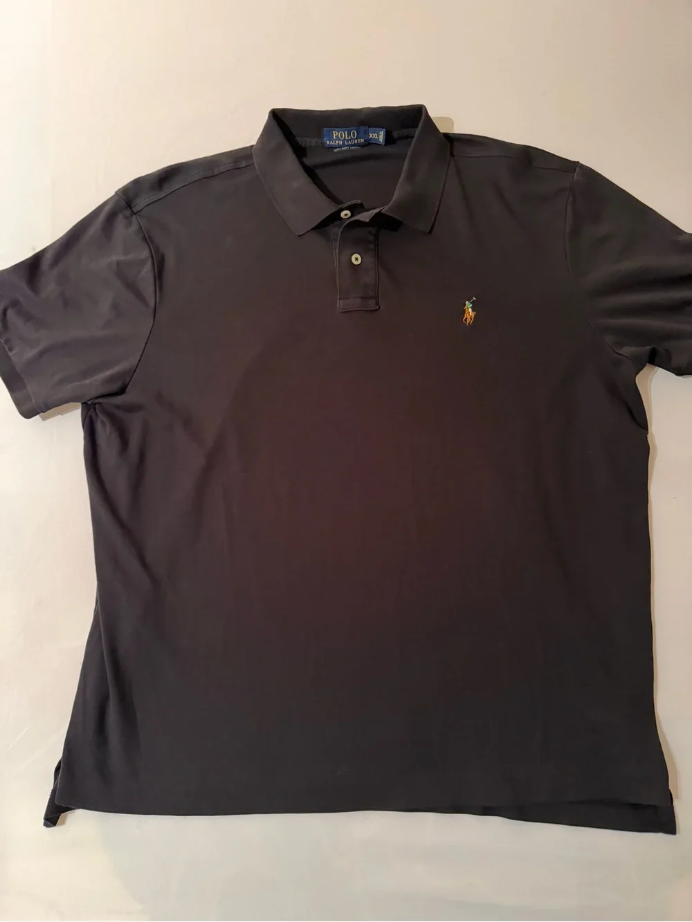 Polo Ralph Lauren Flesh Pony Pima Soft Touch Polo Shirt Men’s Black Classic XXL